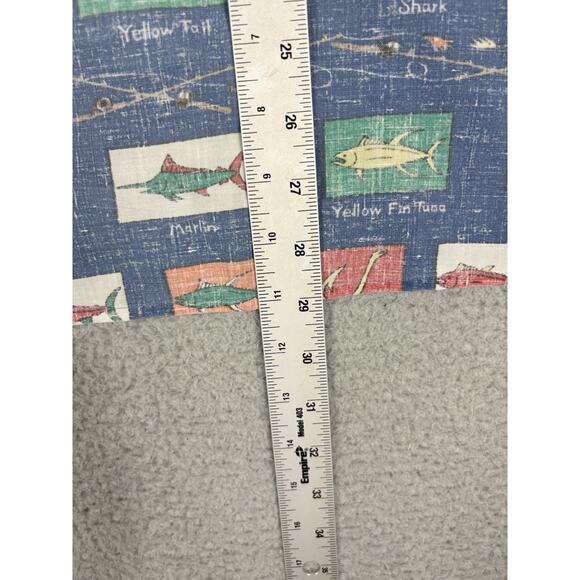 Reyn Spooner Shirt Men’s XL Blue Marine Life Skunk Hawaiian Party USA Vintage - Picture 7 of 8